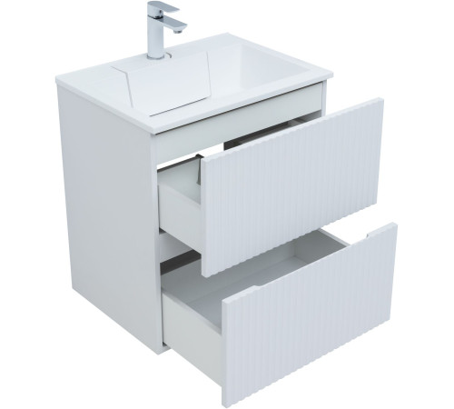 Тумба под раковину Aquanet Джейн 60 белый матовый