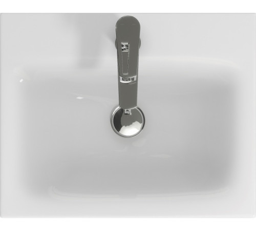 Тумба под раковину Aquanet Беркли 50 белый глянец (2 ящика)