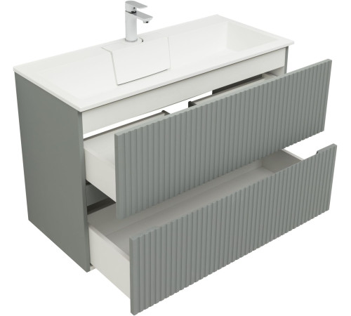 Тумба под раковину Aquanet Джейн 100 мисти грин