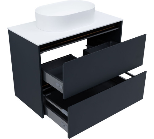 Тумба под раковину Allen Brau Activity 90 1.34005.AM антрацит матовый/черный браш