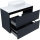Тумба под раковину Allen Brau Activity 90 1.34005.AM антрацит матовый/черный браш