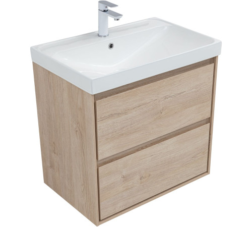 Тумба под раковину Aquanet Милан 70 дуб светлый