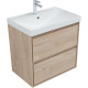 Тумба под раковину Aquanet Милан 70 дуб светлый