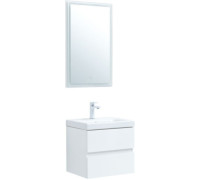 Мебель для ванной Aquanet Беркли 50 белый глянец (2 ящика)