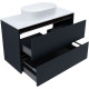Тумба под раковину Allen Brau Activity 100 1.34006.AM антрацит матовый/черный браш