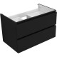 Тумба под раковину Aquanet Вега 2.0 80 черный