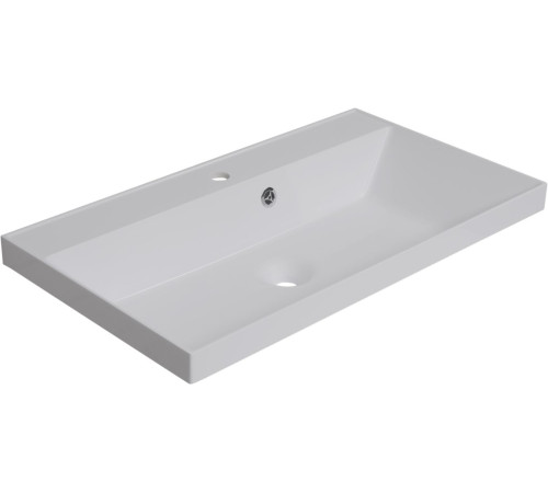 Тумба под раковину Aquanet Гласс 80 белый