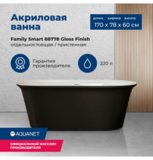Акриловая ванна Aquanet Family Smart 170x78 88778-GW-MB