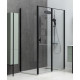 Душевой уголок Allen Brau Priority 140x90 3.31012.BBA + 3.31018.BBA черный браш