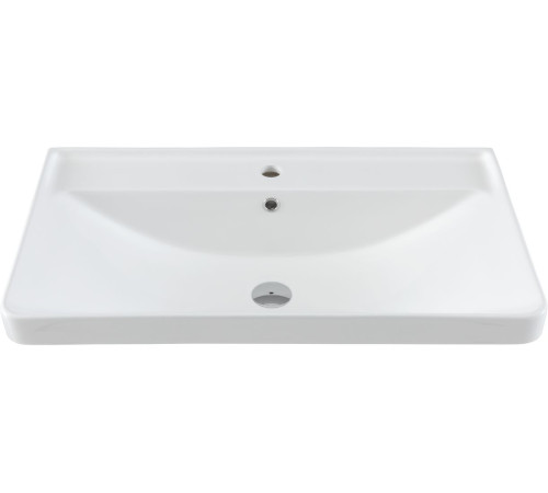 Тумба под раковину Aquanet Оптима 80 дуб светлый/белый сатин