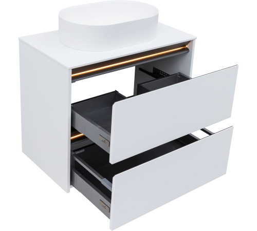 Тумба под раковину Allen Brau Activity 80 1.34012.WM белый матовый/олива браш