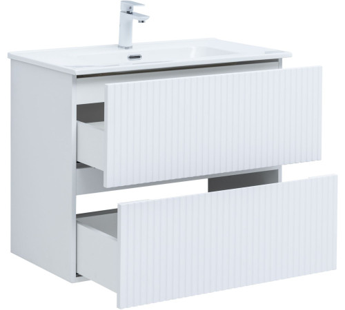 Тумба под раковину Aquanet Джейн 80 белый матовый