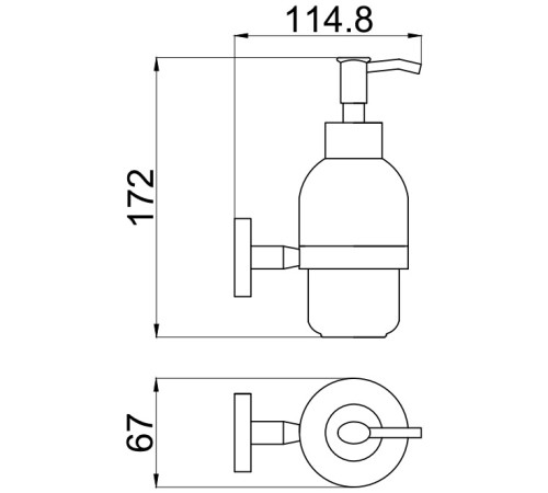 Дозатор для жидкого мыла Allen Brau Priority 6.31006-00 белый/хром