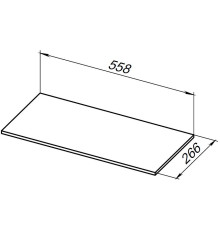 Полка для стеллажа Allen Brau Liberty 60 1.33010.M мрамор