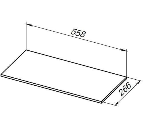 Полка для стеллажа Allen Brau Liberty 60 1.33010.M мрамор
