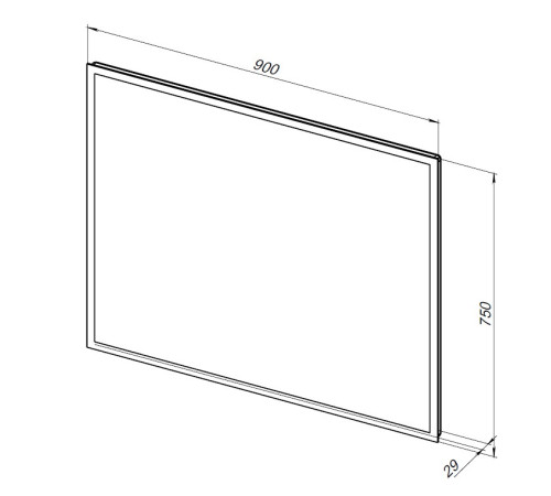 Зеркало Aquanet Оптима 90 с LED подсветкой