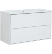 Тумба под раковину Aquanet Милан 105 белый глянец