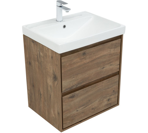 Тумба под раковину Aquanet Милан 60 дуб рустикальный