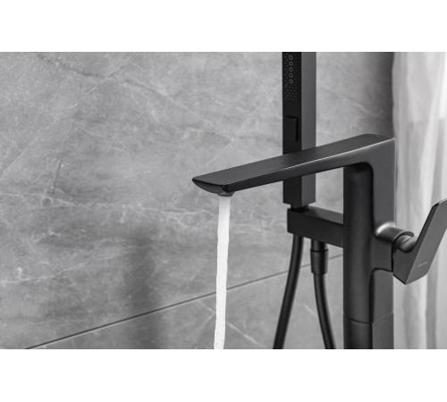 Смеситель для ванны Allen Brau Infinity 5.21009-31 (с внутренней частью) черный матовый