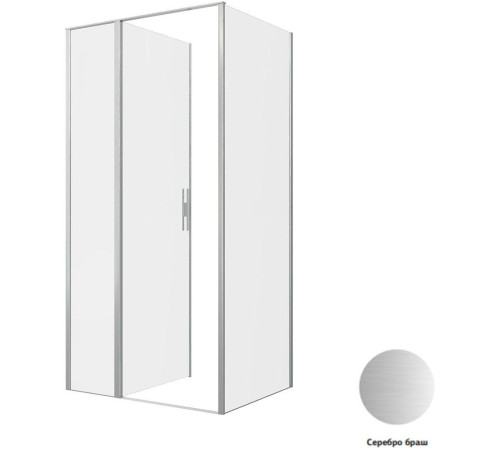 Душевой уголок Allen Brau Priority 100x80 3.31029.BA + 3.31041.BA серебро браш