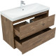 Тумба под раковину Aquanet Милан 100 дуб рустикальный