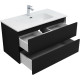 Тумба под раковину Aquanet Вега 2.0 90 черный