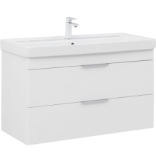 Тумба под раковину Aquanet Ирис New 100 белый глянец