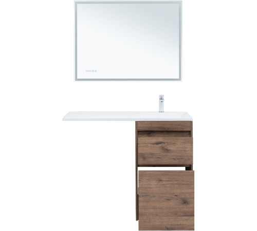 Тумба под раковину Aquanet Токио 48 дуб веллингтон (напольная 2 ящика)