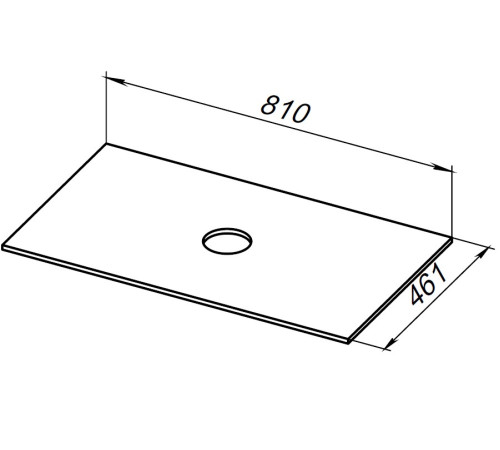 Столешница Allen Brau Reality 80 1.32023.G графит