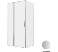 Душевой уголок Allen Brau Priority 100x90 3.31029.BA + 3.31044.BA серебро браш