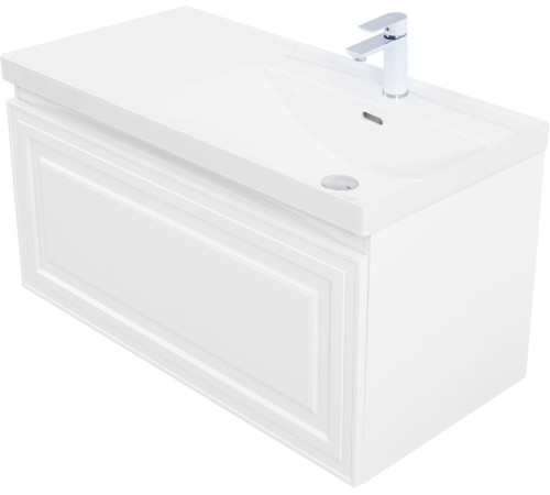 Тумба под раковину Aquanet Агата 100 белый сатин