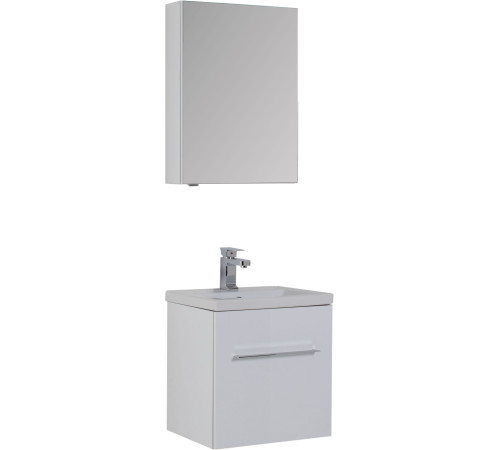 Зеркальный шкаф Aquanet Порто 50 белый