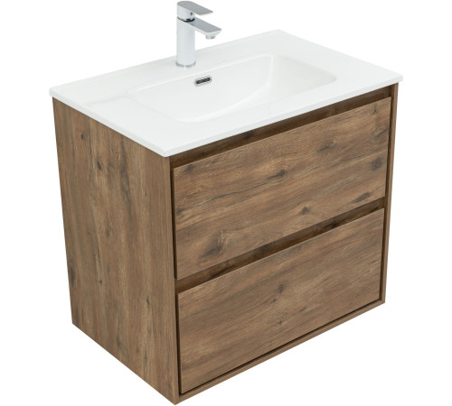 Тумба под раковину Aquanet Милан 70 дуб рустикальный
