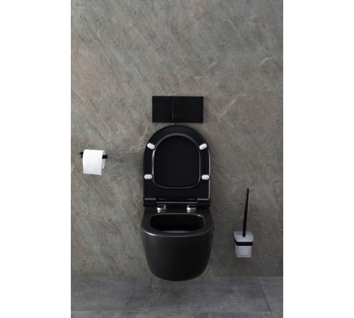 Чаша подвесного унитаза Allen Brau Priority 4.31002.31 черный матовый