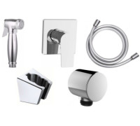 Набор смесителя с гигиеническим душем Aquanet Static 1.01 (с внутренней частью)