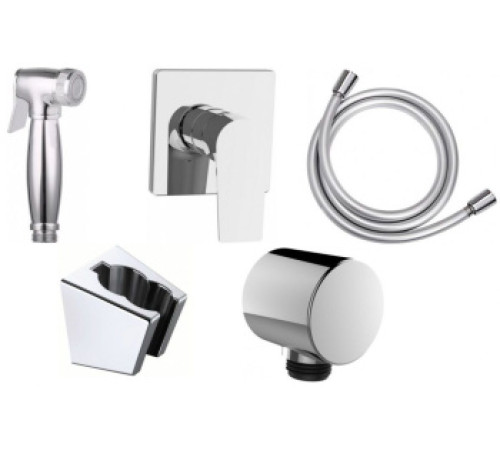 Набор смесителя с гигиеническим душем Aquanet Static 1.01 (с внутренней частью)
