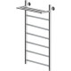 Полотенцесушитель водяной Aquanet Mauro 1000x500 с полкой