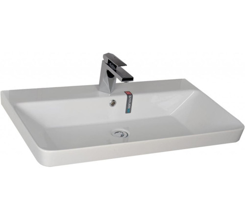 Тумба под раковину Aquanet София 80 белый глянец (2 ящика)