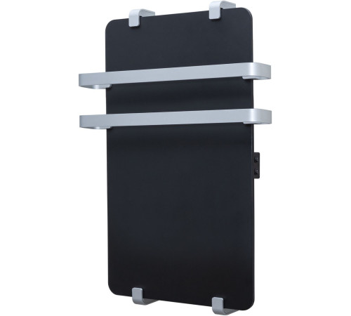 Полотенцесушитель электрический Allen Brau Infinity 100x44 с рейлингом 2.0 и креплением, серебро браш