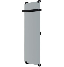 Полотенцесушитель электрический Allen Brau Infinity 120x44 с рейлингом и креплением, черный браш