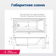 Акриловая ванна Aquanet Bright 170x70 (с каркасом)