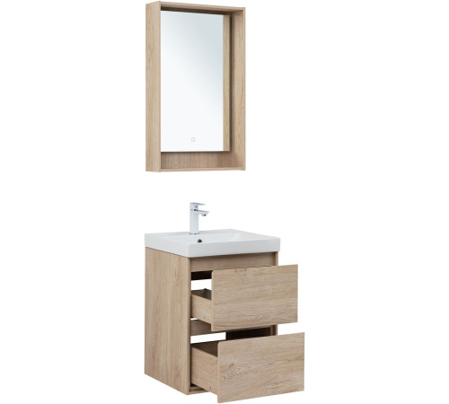 Тумба под раковину Aquanet Милан 50 дуб светлый