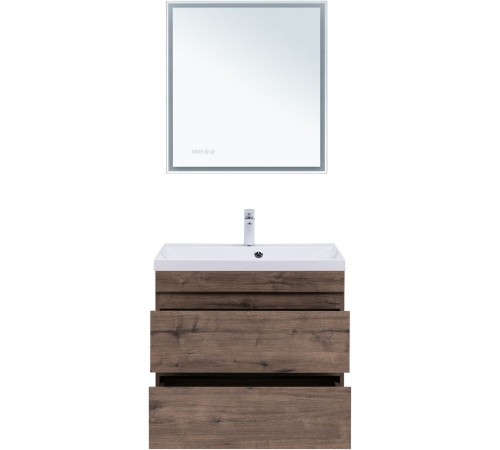 Тумба под раковину Aquanet Нота New 75 дуб веллингтон табак