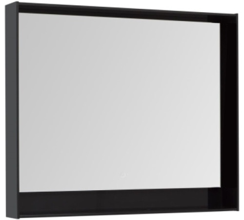 Зеркало Aquanet Милан 100 LED черный глянец