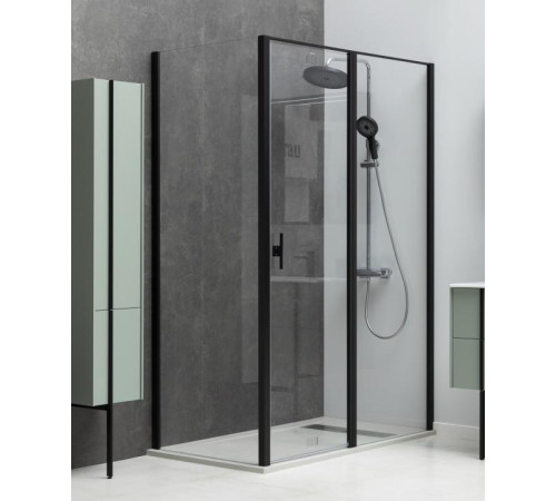 Душевой уголок Allen Brau Priority 120x80 3.31009.BBA + 3.31015.BBA черный браш