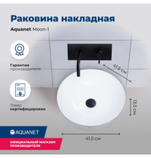 Раковина накладная Aquanet Moon-1