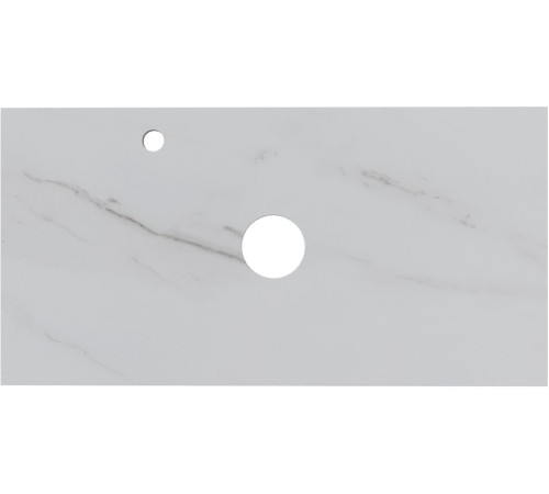 Столешница Aquanet Flat 90 мрамор, с отв. слева