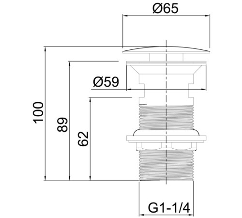 Донный клапан Allen Brau Priority 5.31024-21 белый матовый