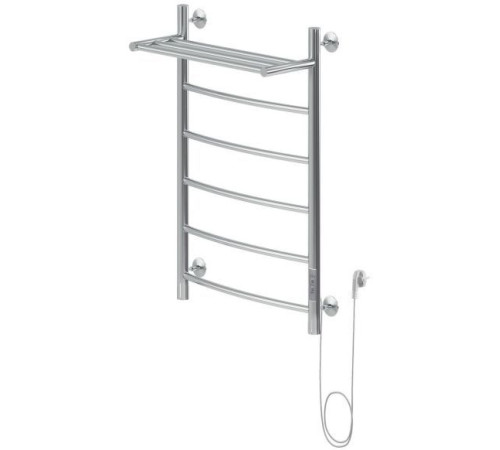 Полотенцесушитель электрический Aquanet Romeo 80х50 Тэн справа, с полкой