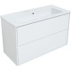 Тумба под раковину Aquanet Милан 105 белый глянец